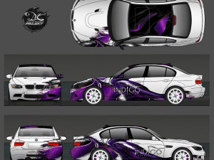 Vehicle wrap design for BMW M3