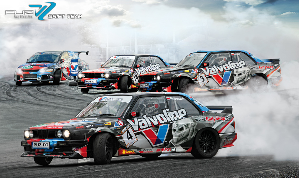 Vehicle Wrap Design For Puz Drift Team Malachowski Projekt