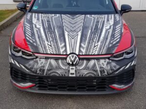 Projekt oklejenia VW Golf GTI 2021 dla Cool-Tints GmbH 🇩🇪